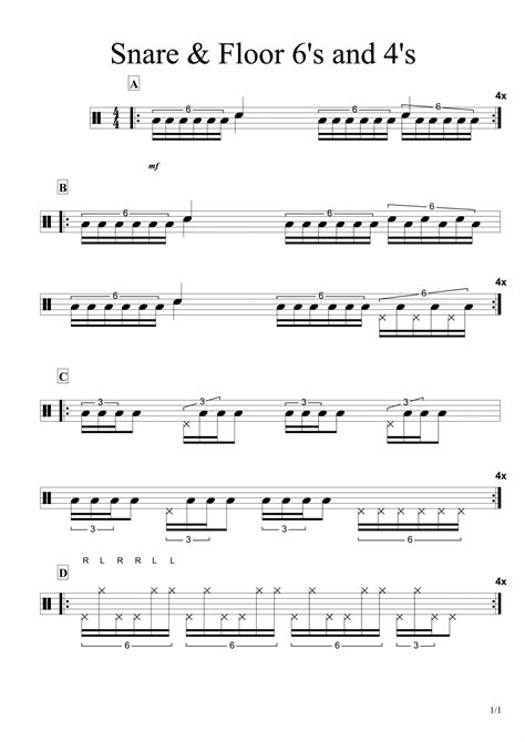 easy snare drum sheet music|snare drum sheet music printable.